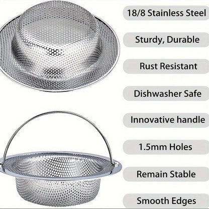 Clog-Free Drain Guard with Fine Mesh & Handle – ClearFlowGuard