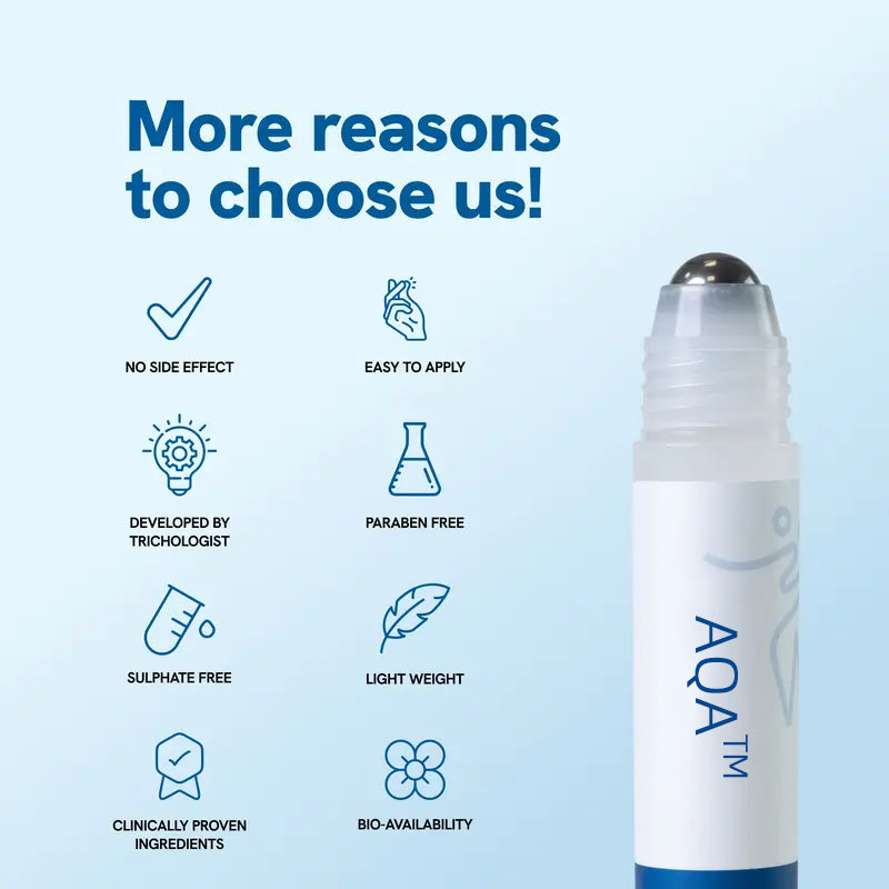 Revitalizing Hair Growth Serum with Precision Roller Applicator