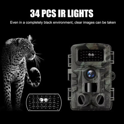 58MP Night Vision Trail Camera for Wildlife Observation and Security