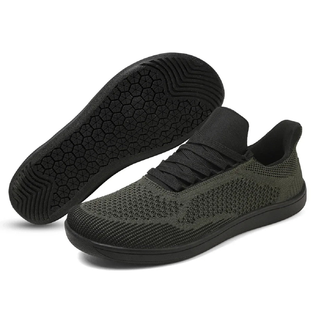 Lightweight Sneakers for Barefoot Experience - Breathable Wide-Toe Design