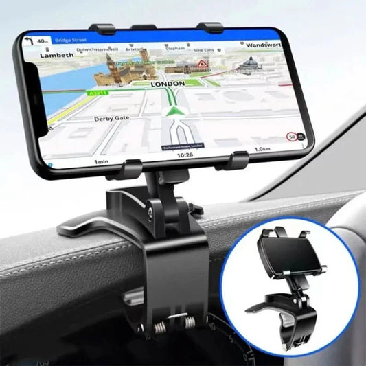 360-Degree Adjustable Car Phone Mount – Hands-Free Navigation Solution