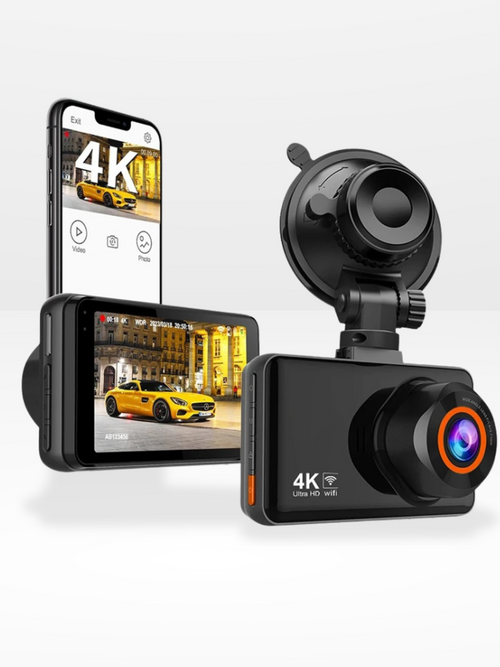 Car Camera 4K HD with Loop Recording Feature