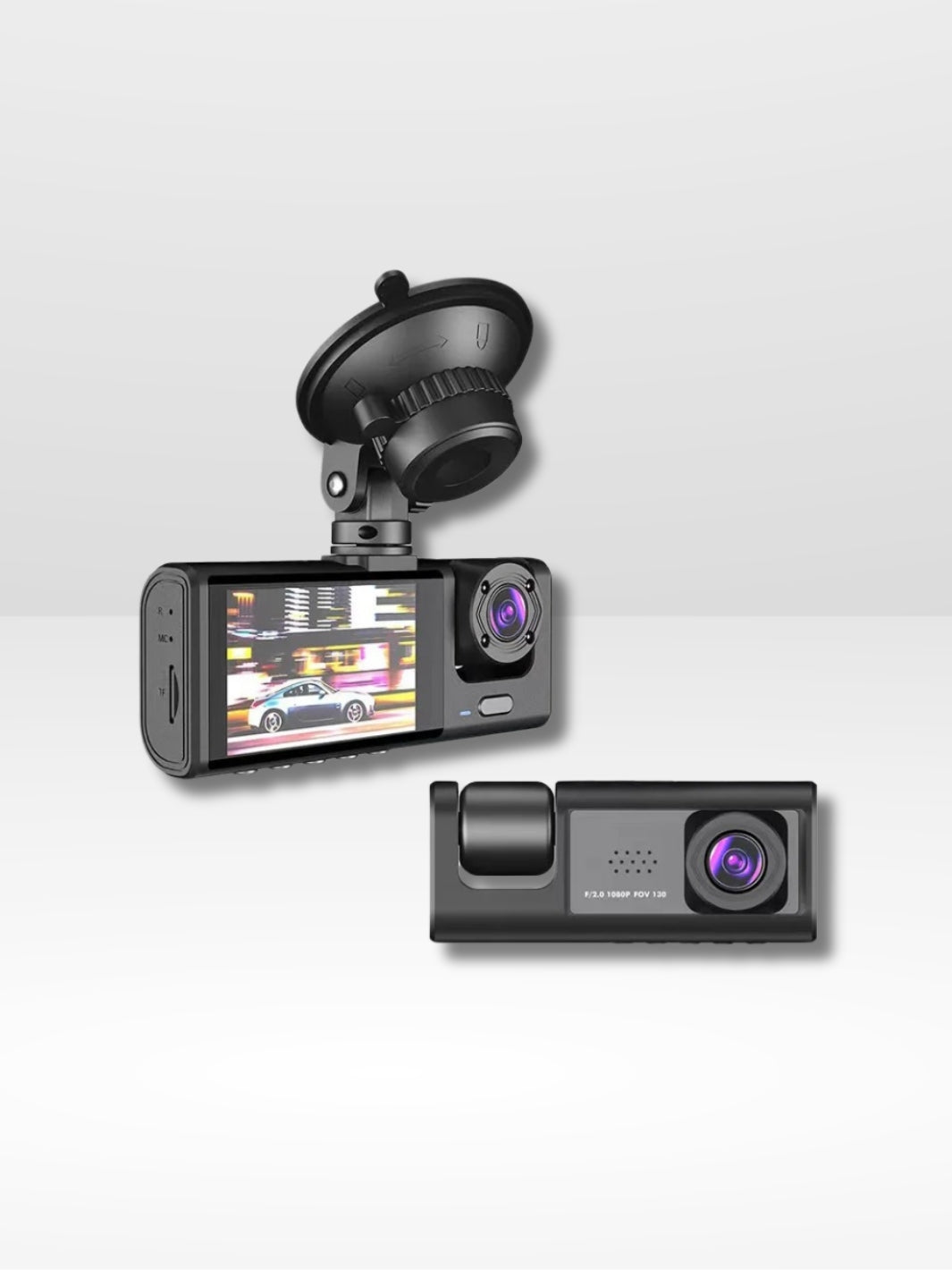 Full HD Dash Cam with Dual Front and Rear View