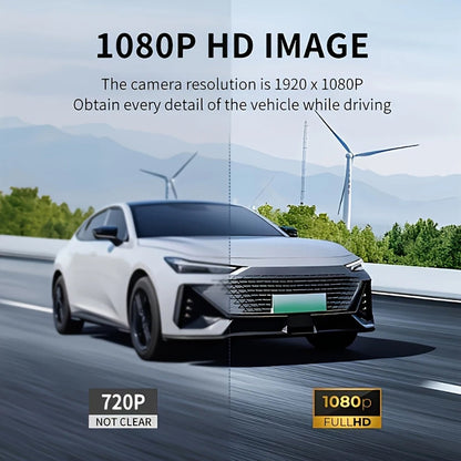 Triple-Channel Dash Camera with Night Vision and WiFi Connectivity