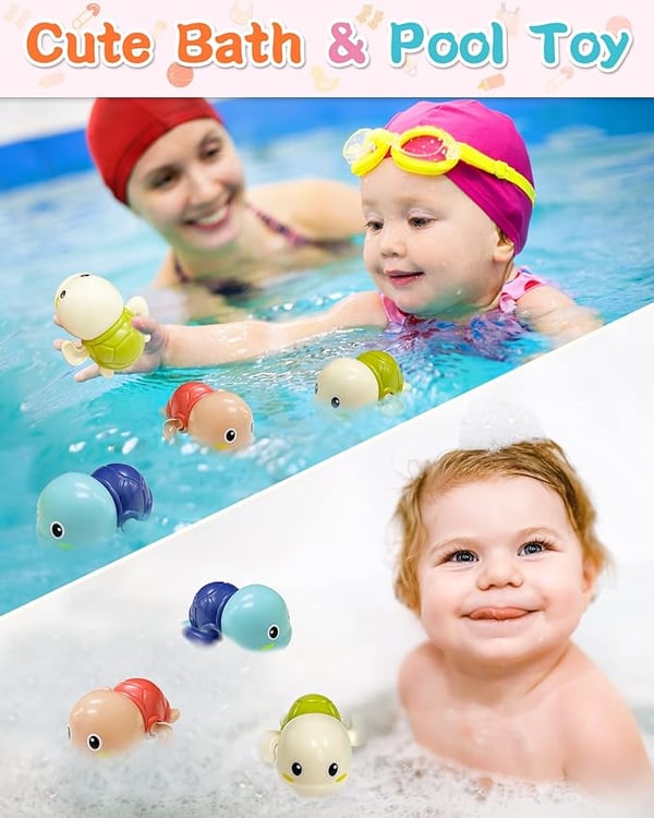 Interactive Turtle Bath Toy Set for Kids