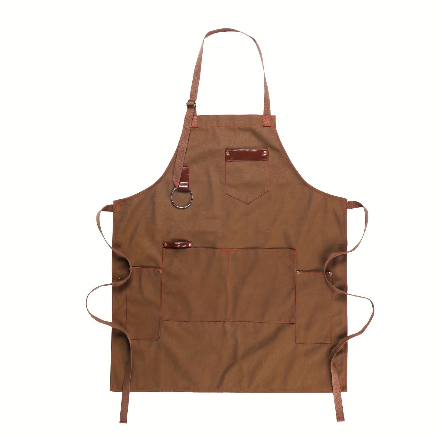 Thick Canvas Apron for Chefs with Multiple Pockets