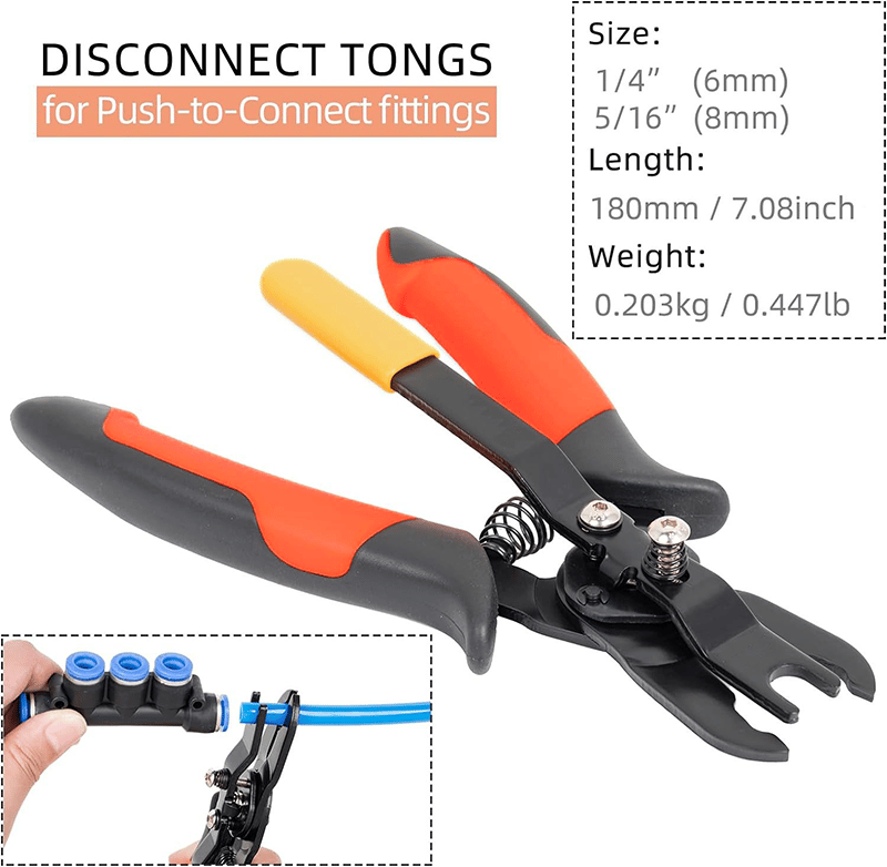QuickConnect Hose Coupling Tool for Tight Spaces | 6mm & 8mm