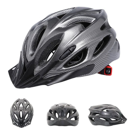 Adult Bike Helmet - Lightweight MTB Safety Gear - Adjustable Size 54-61 cm