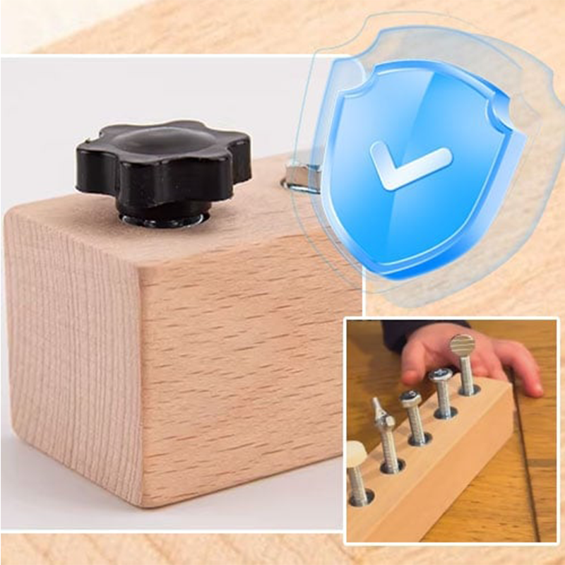 Wooden Montessori Toy Set – Board with Screws and Screwdriver for Fine Motor Skills Development - 50% Off!