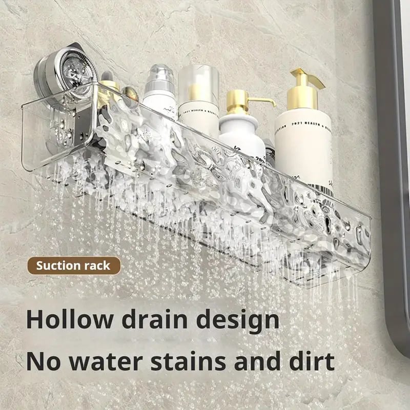 Suction-Cup Shower Organizer for Easy Bathroom Storage