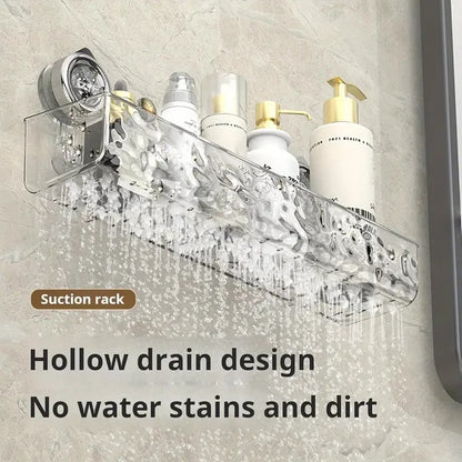 Suction-Cup Shower Organizer for Easy Bathroom Storage