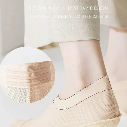 Invisible Comfort Socks - Ultra-Thin, Non-Slip Design (4 Pairs)