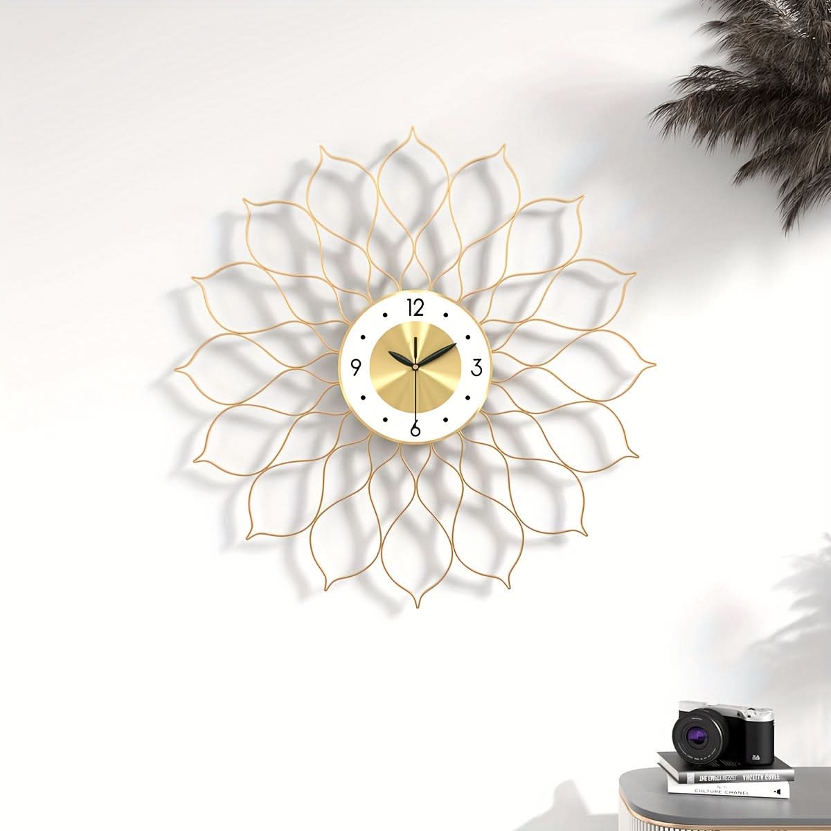 Modern Gold Wall Clock for Stylish Home Decor