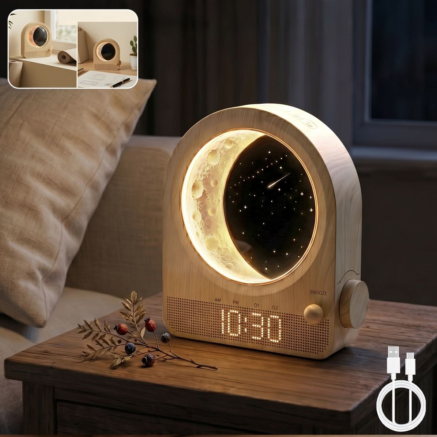 Sunrise Alarm Clock and White Noise Device for Better Sleep