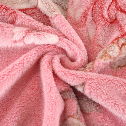 Cozy Floral Blanket | Soft Home Throw for Bed, Sofa & Travel | Skin-Friendly & Vibrant Colors