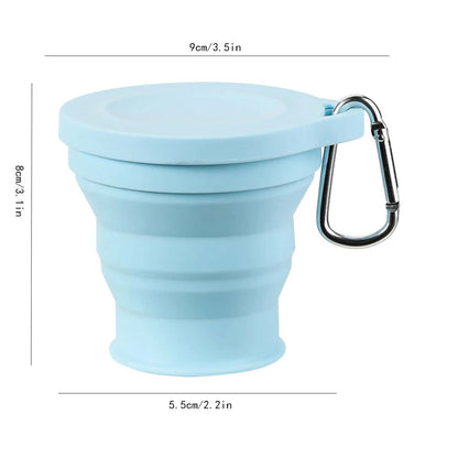 Collapsible Cup for Outdoor Use | Food-Grade Silicone | Includes Hanging Loop
