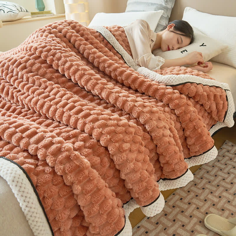 Thick Reversible Coral Fleece Blanket