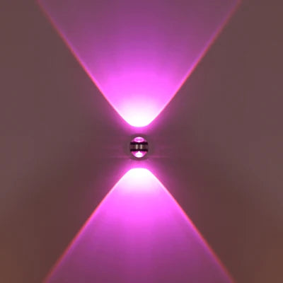 Stylish Wall Lamp with LED Crystal Design – 6W Black Walnut Wood