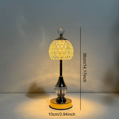 Touch-Controlled Cordless Table Lamp in Metal Finish