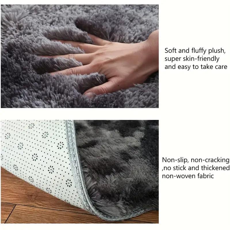 Soft Area Rug | Plush & Non-Slip | Tie-Dye Pattern | 31x47 inches