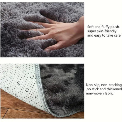 Soft Area Rug | Plush & Non-Slip | Tie-Dye Pattern | 31x47 inches