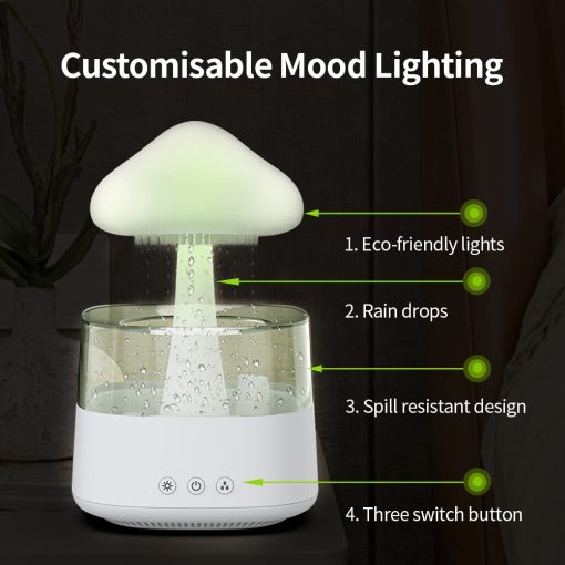 2-in-1 Humidifier and Night Light for Creative Spaces