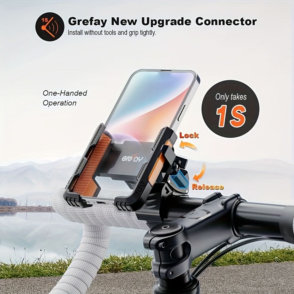 360-Degree Bike Phone Mount Holder