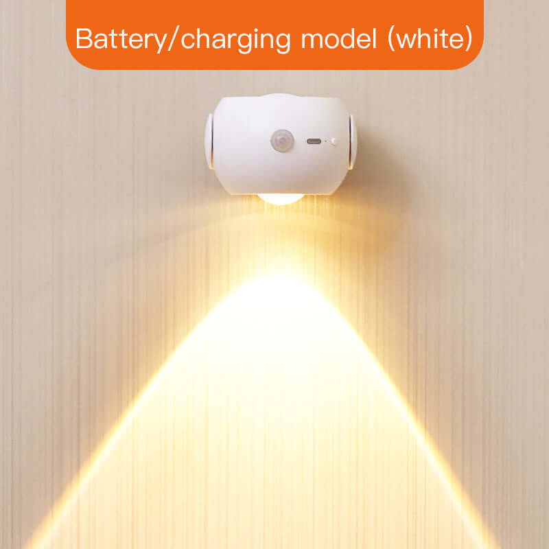 Wireless Human Sensing Light with Adjustable Angle - Rechargeable Indoor Sunset Lamp
