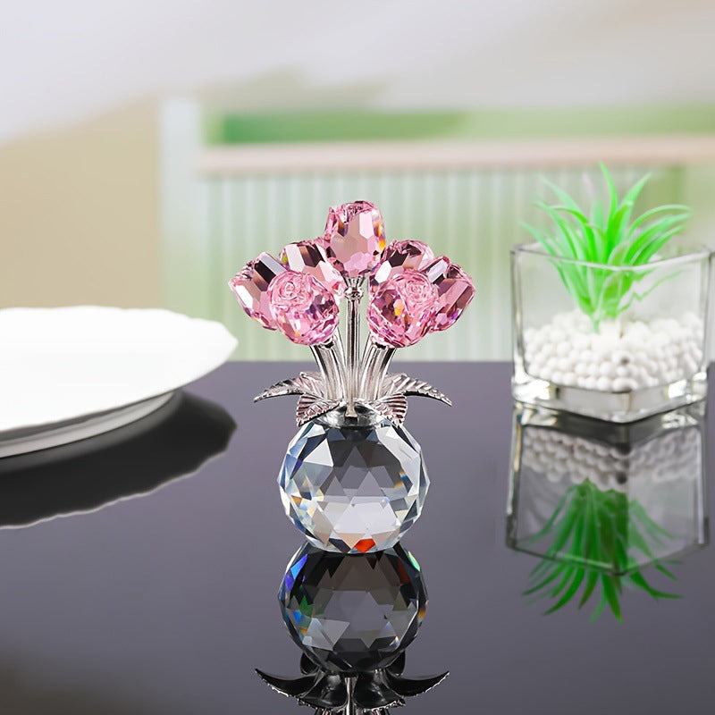 Timeless Sparkling Crystal Rose that Never Fades