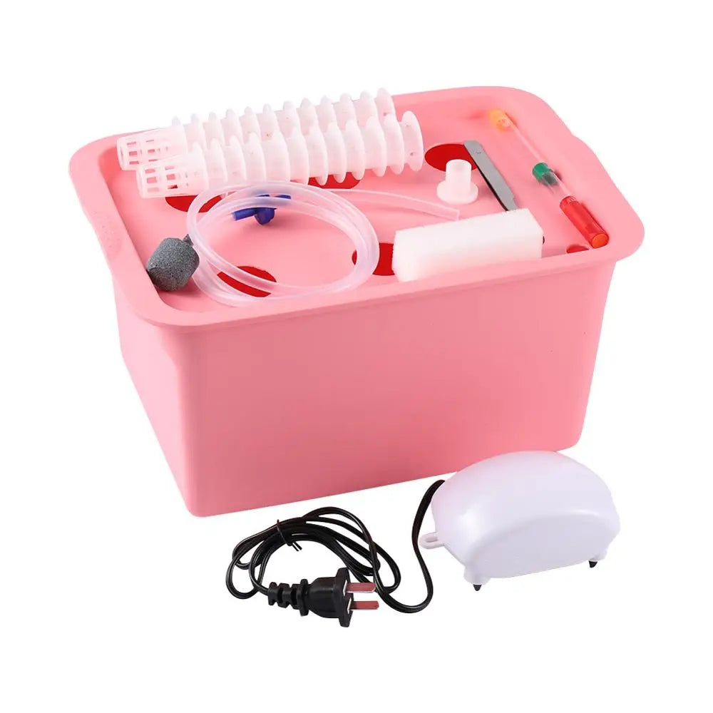 6-Piece Hydroponic Growing System Kit | DWC Grow Box | 220V Air Pump with EU Plug