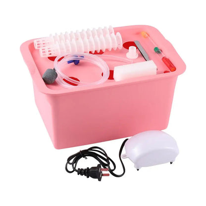 6-Piece Hydroponic Growing System Kit | DWC Grow Box | 220V Air Pump with EU Plug
