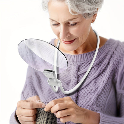 Hands-Free Neck Magnifier – 5x Magnification