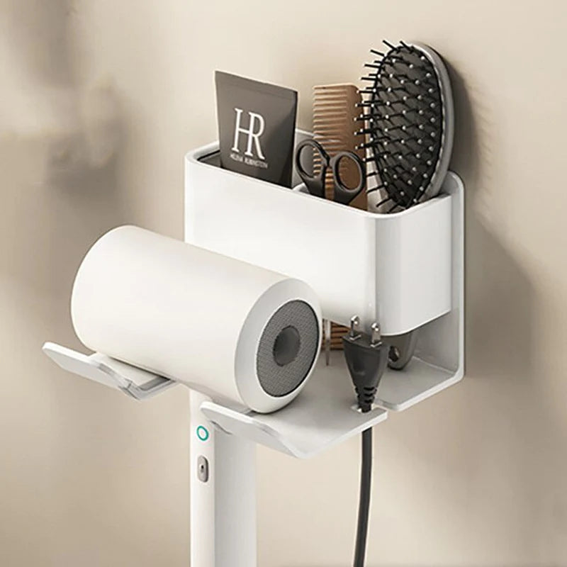 Stylish Wall-Mounted Organizer for Hair Care Essentials