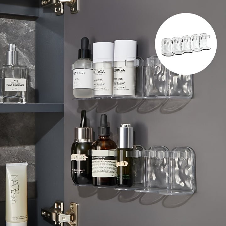 No-Drill Shower Shelf with Adjustable Dividers – AquaSafe Organizer