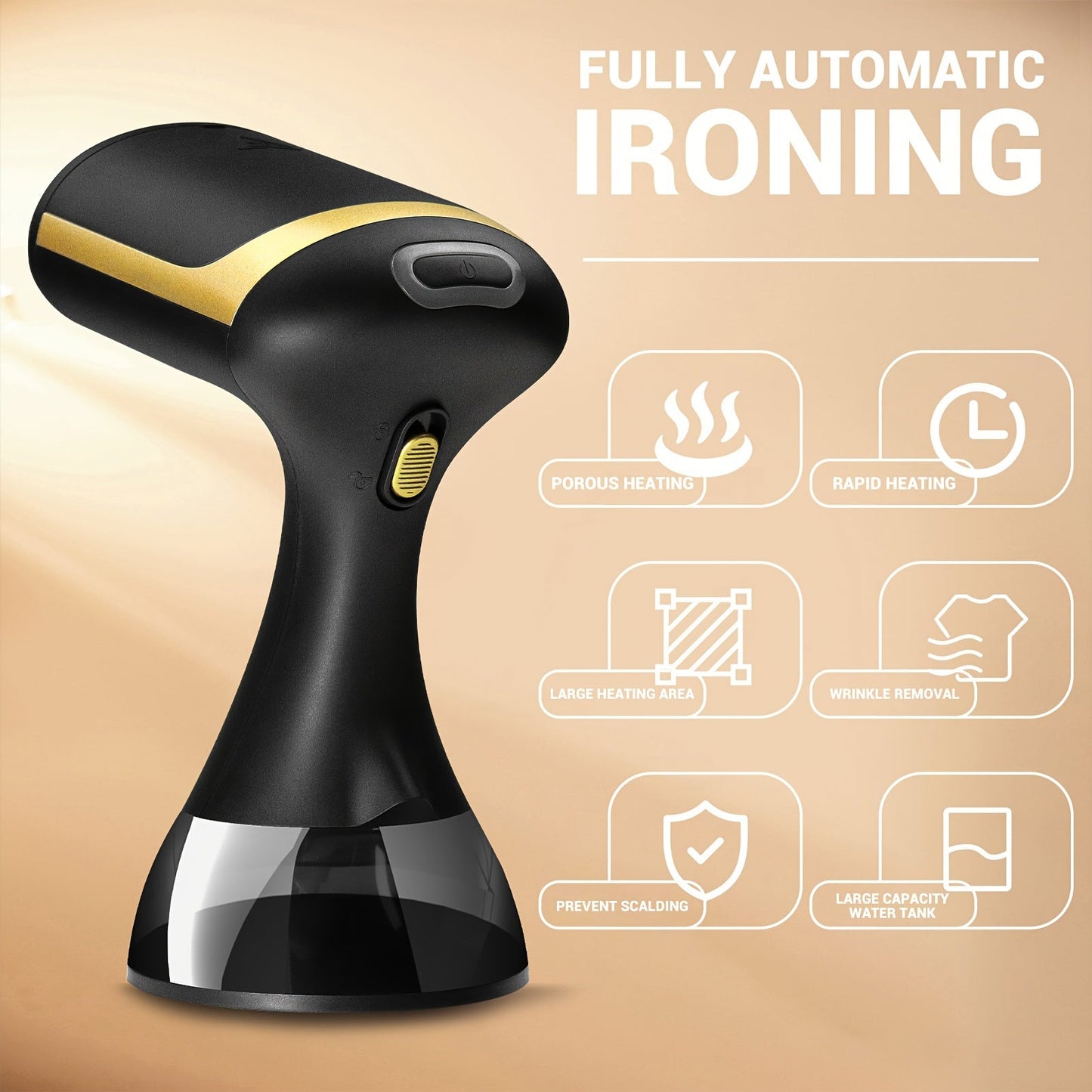 Portable Steamer Pro 1500W | Rapid Heat & Powerful Steam | Travel-Friendly Design