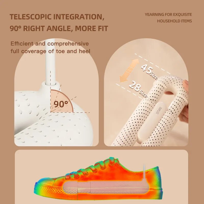 Instantly Dry and Refresh Footwear Anytime, Anywhere