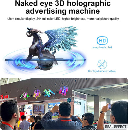 LED Fan Projector with 3D Hologram Display