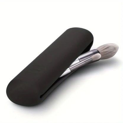 Portable Silicone Makeup Brush Holder | Modern Cosmetic Brush Organizer | 20.5x5.5 cm