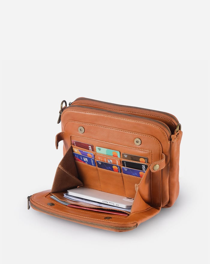 Sleek Leather Crossbody Bag for Everyday Essentials