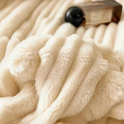 Cozy Coral Fleece Blanket | Thick and Warm | Soft on Both Sides