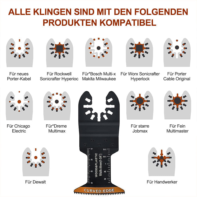 Precision Oscillating Tool Blades Set - 20 Pack for Clean Cuts