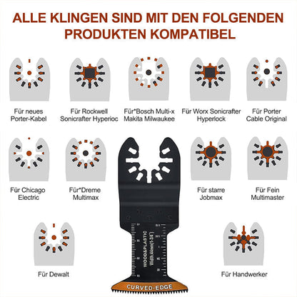 Precision Oscillating Tool Blades Set - 20 Pack for Clean Cuts