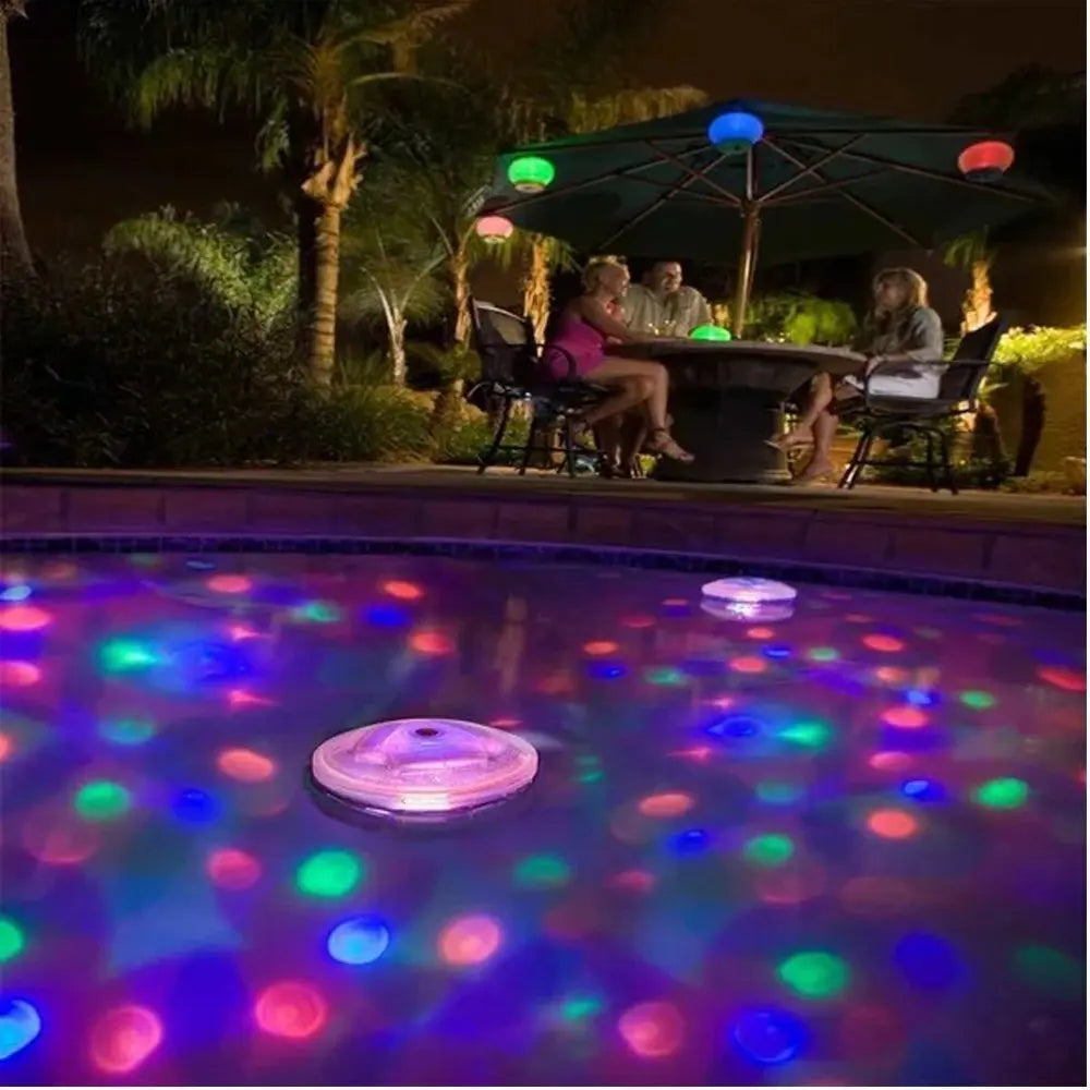 Underwater LED Pool Light with 5 Color Modes – Rechargeable for Pool, Spa & Bathtub