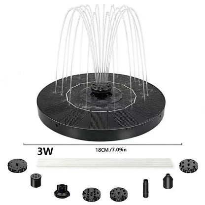 Solar-Powered Fountain Pump for Garden Use