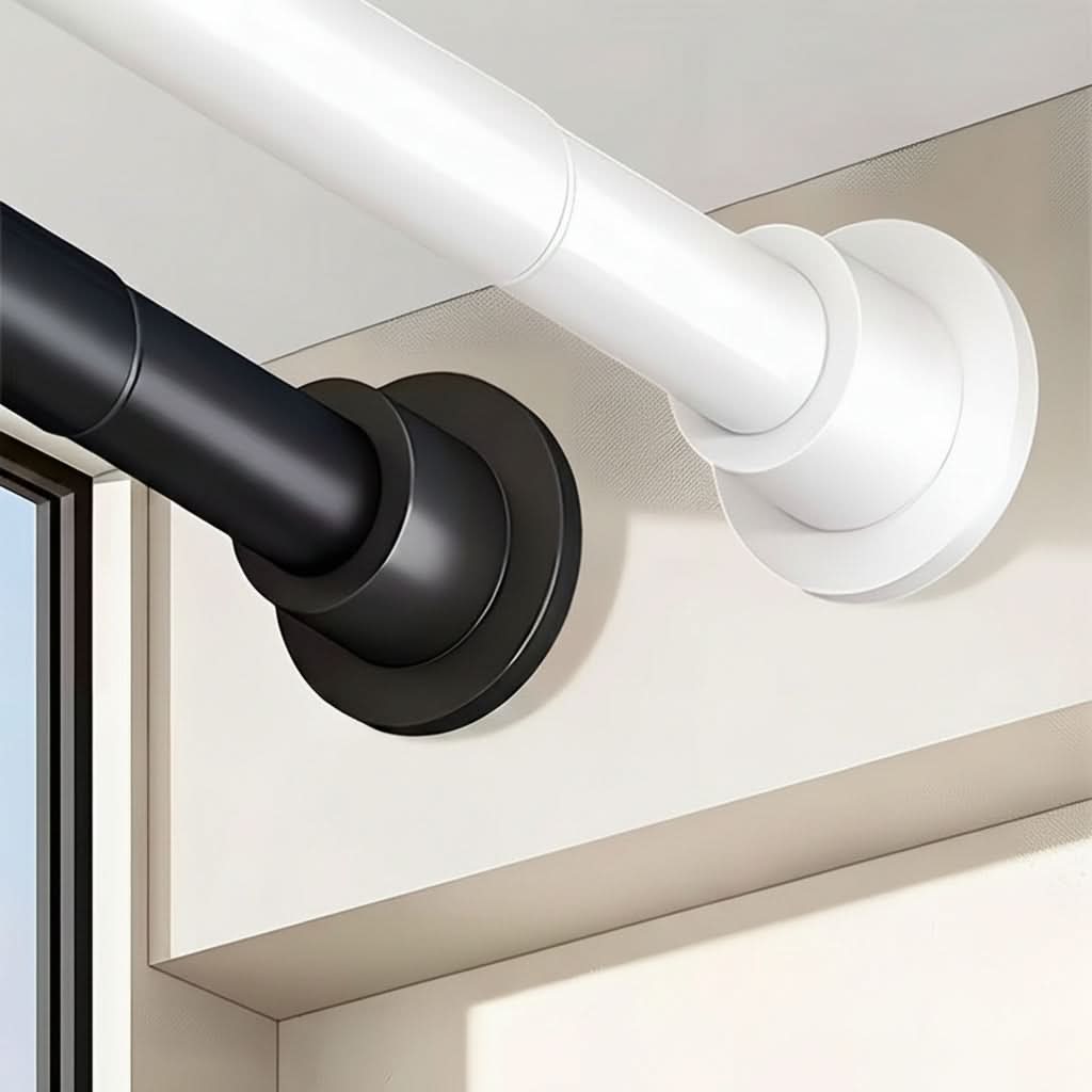 Reinforced Spring Tension Rod for Bathrooms and Closets
