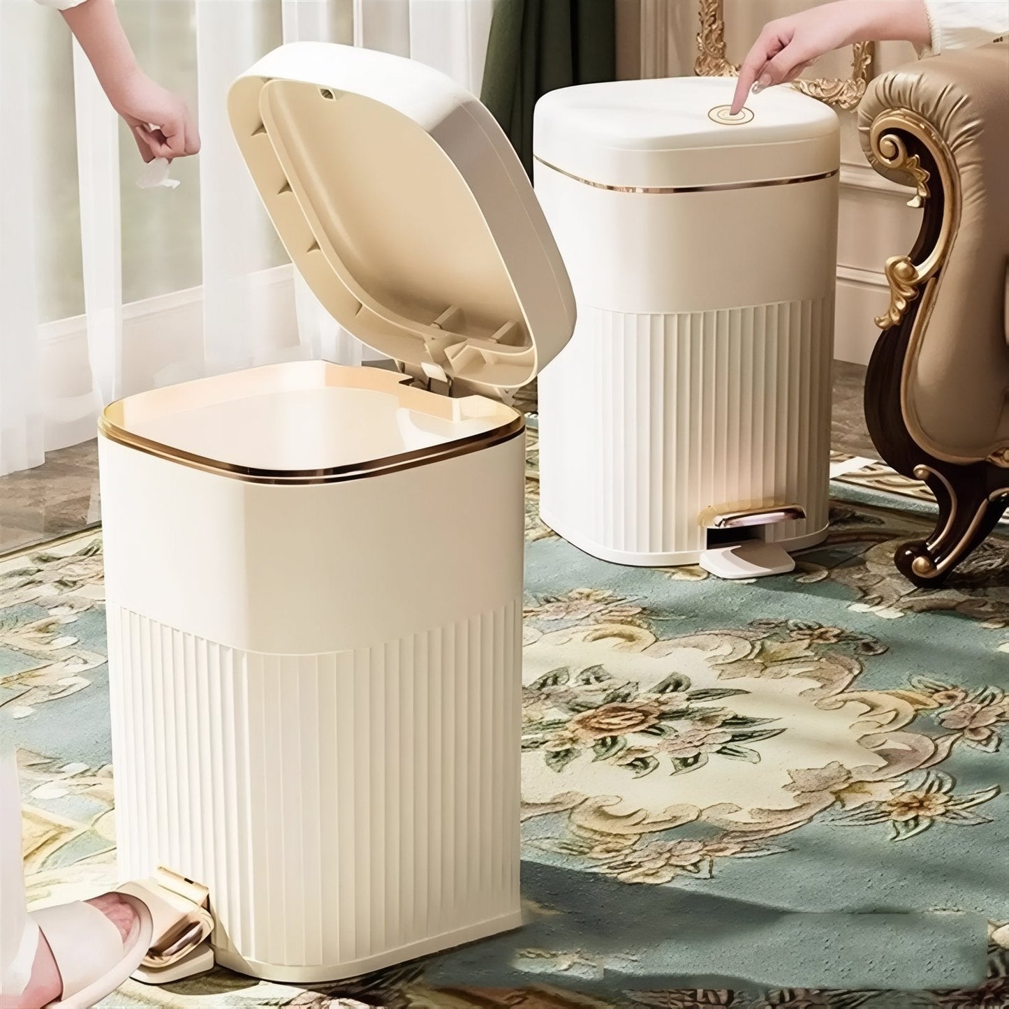 Stylish Pedal Trash Can for Effortless Waste Disposal
