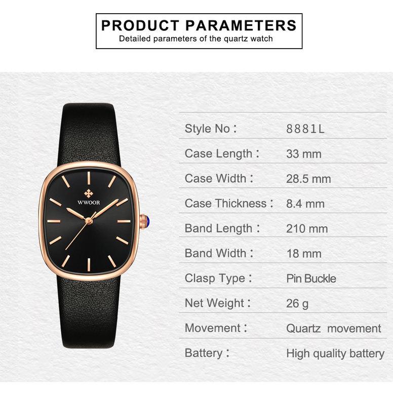 Women's Quartz Watch in Luxury Leather Design