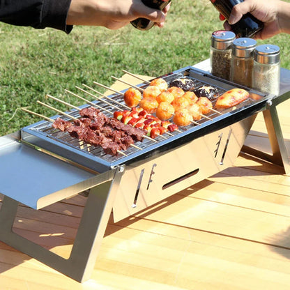 FlexiGrill – Adjustable Portable BBQ Grill with Carry Bag