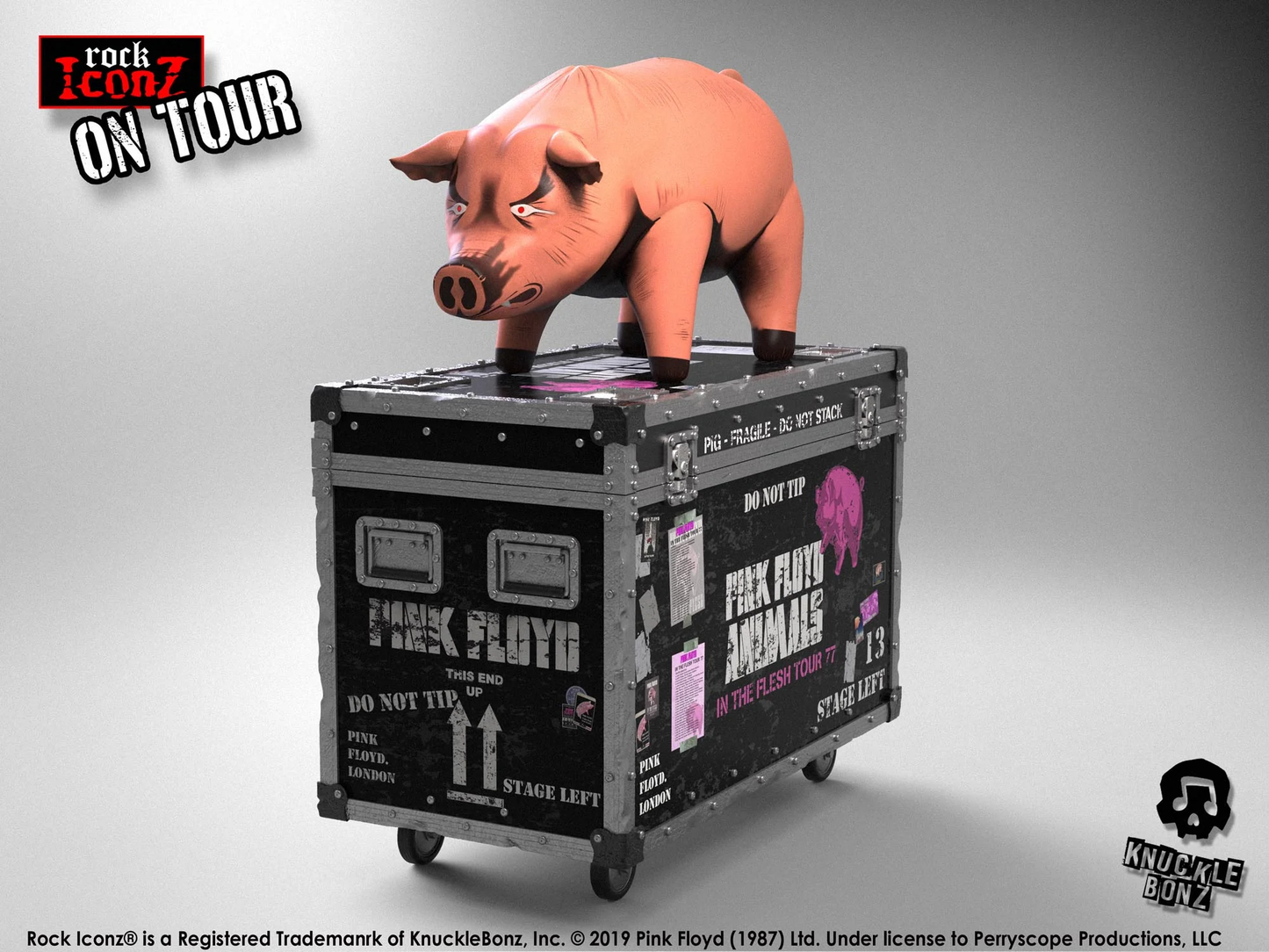 Handcrafted Rock Pig Figurine with Stage-Inspired Base | Limited Edition