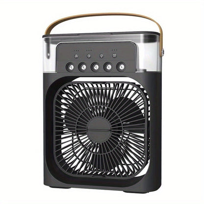Compact Personal Air Cooler with 3 Speed Settings and 5 Spray Heads